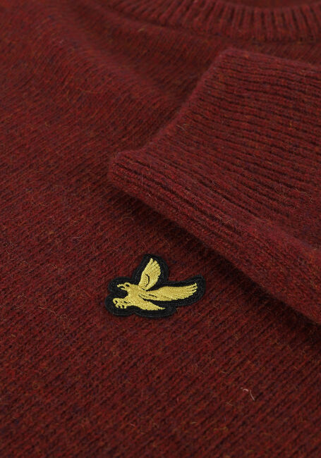 Rote LYLE & SCOTT Pullover CREW NECK LAMBSWOOL BLEND JUMP - large