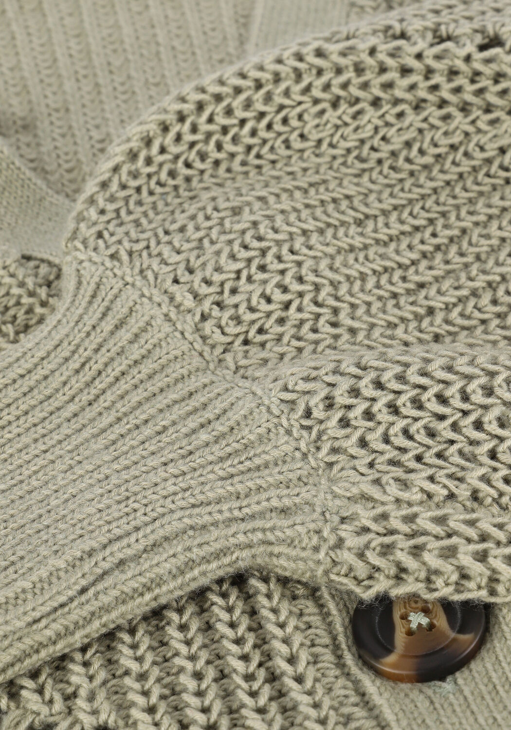 Gr&uuml;ne OBJECT Strickjacke OBJLANA L/S KNIT CARDIGAN NOOS - large