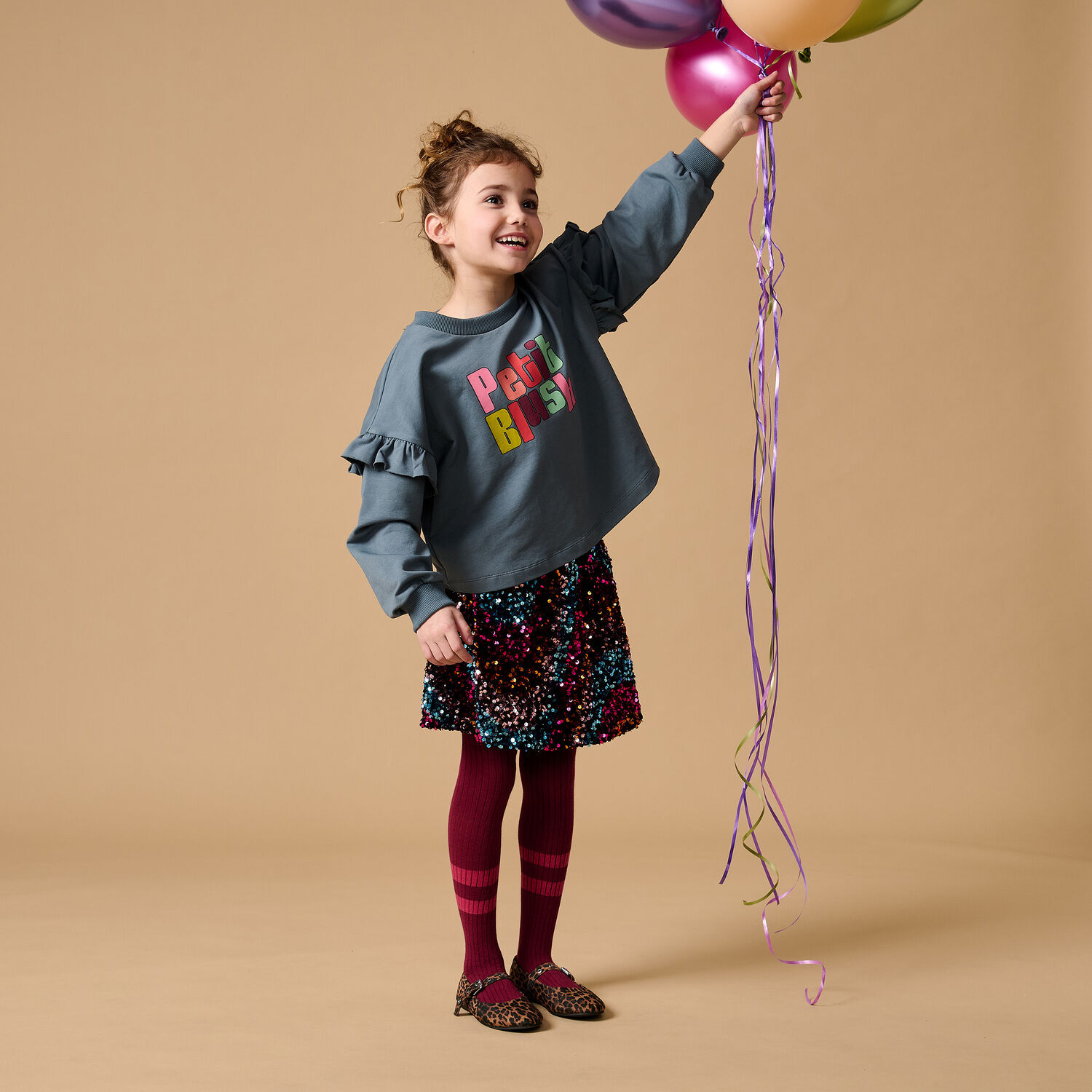 Mehrfarbige/Bunte PETIT BLUSH R&ouml;cke SEQUINS SKIRT - large