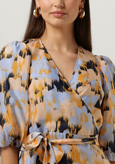 Blaue SECOND FEMALE Midikleid MARIGOLD WRAP DRESS - large
