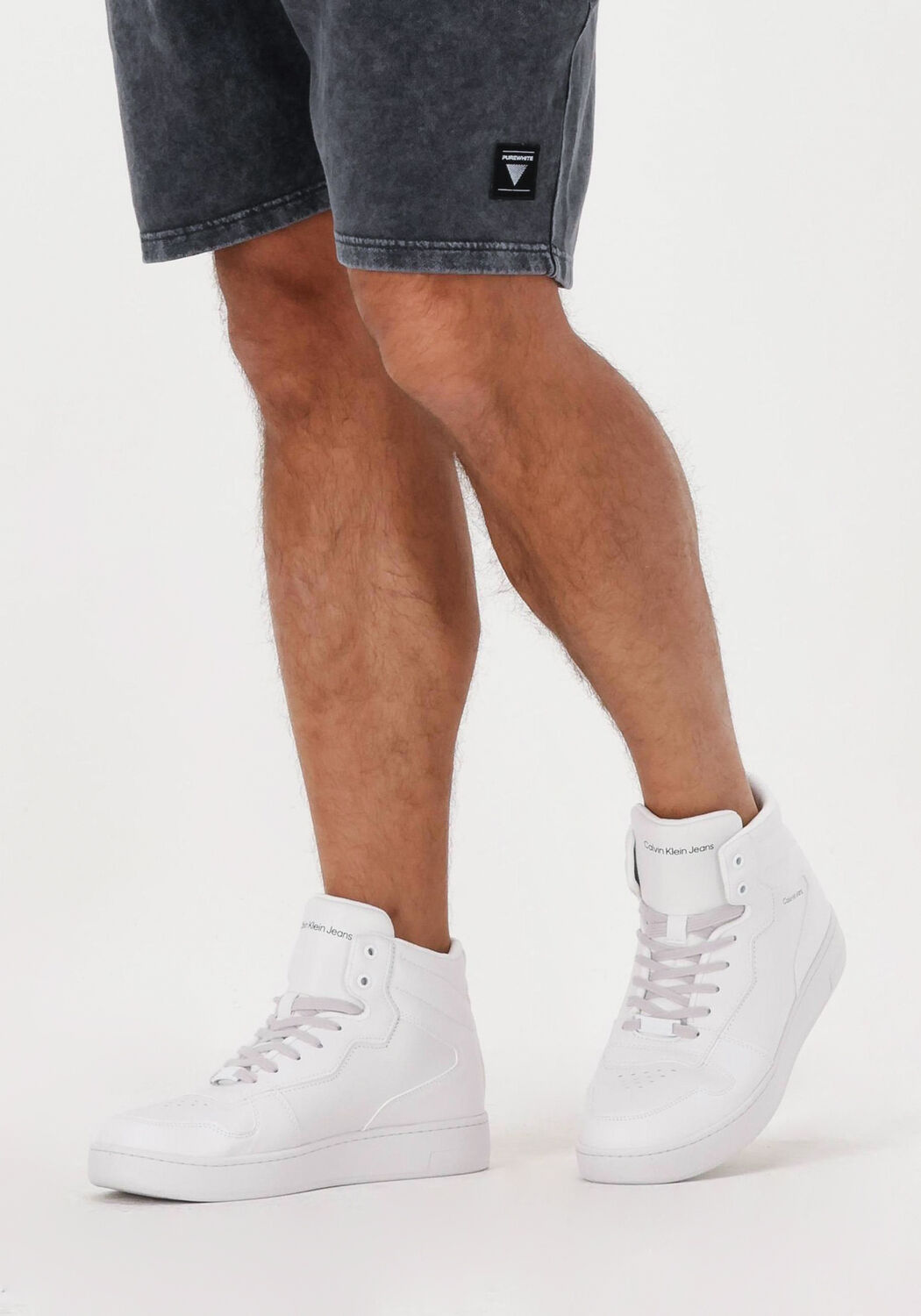 Wei&szlig;e CALVIN KLEIN Sneaker High BASKETBALL CUPSOLE MID - large