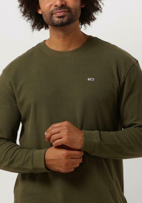 Grüne TOMMY JEANS T-shirt TJM CLASSIC WAFFLE TEE - large
