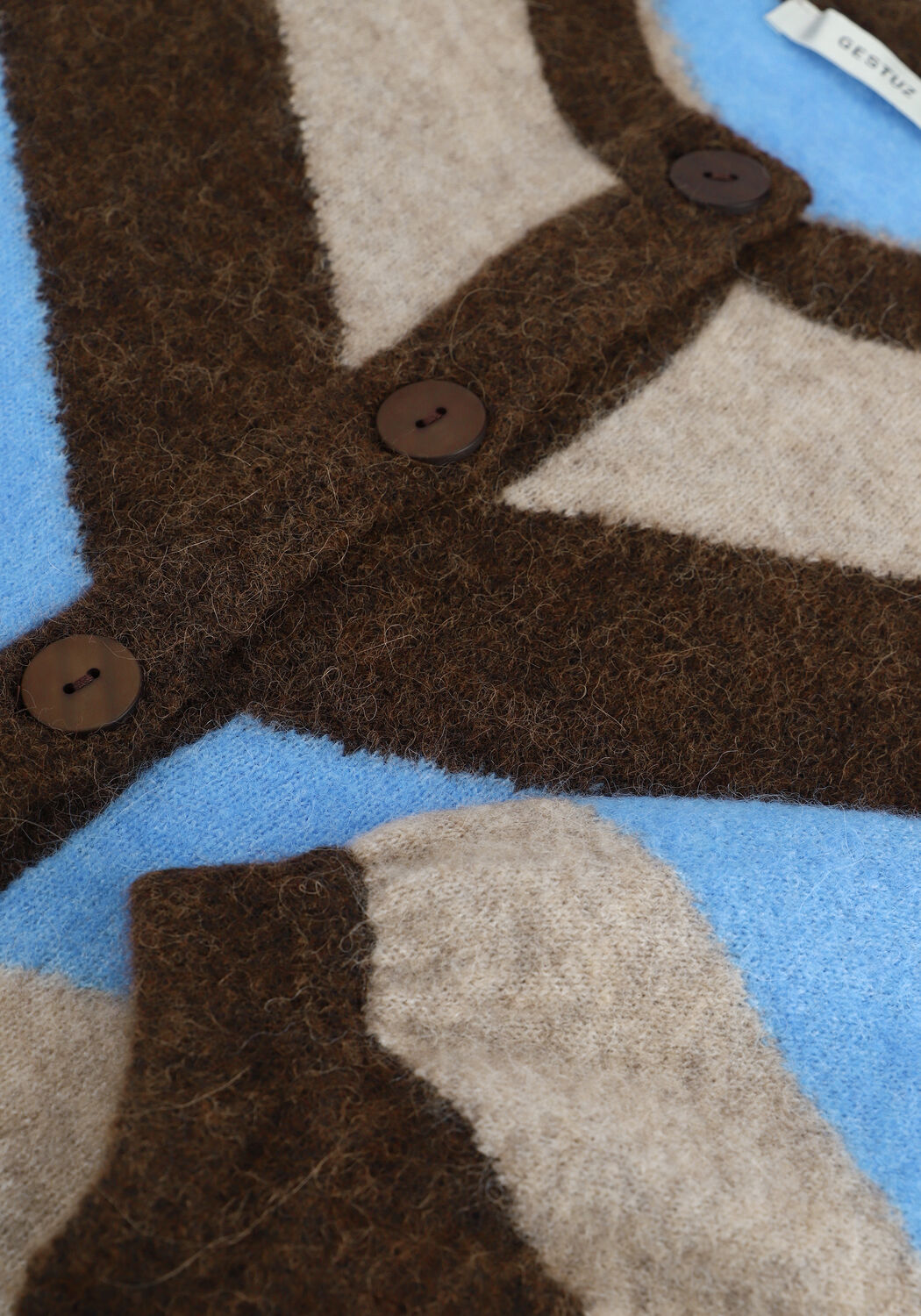 Mehrfarbige/Bunte GESTUZ Strickjacke ALPHA GZ M CARDGAN - large