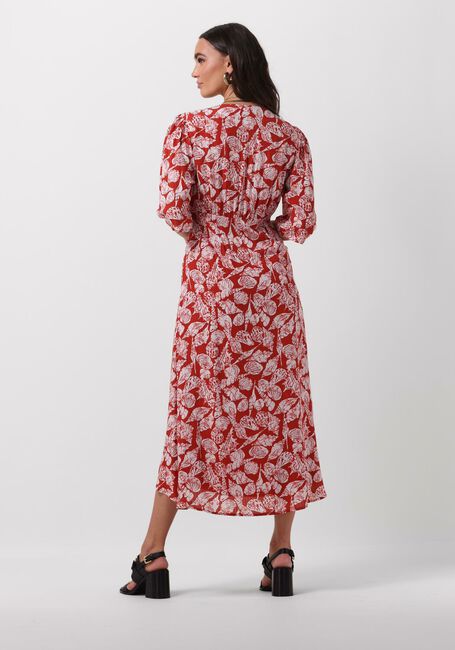 Braune SCOTCH & SODA Midikleid MIDI WRAP DRESS WITH KNOT DETAIL - large
