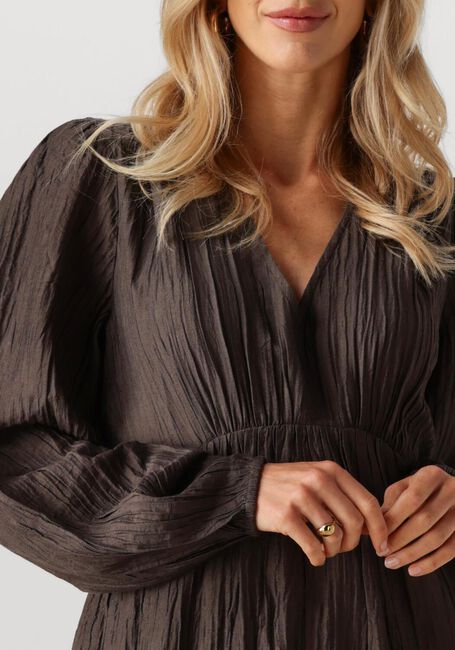 Braune NEO NOIR Maxikleid SILFI CREPE DRESS - large