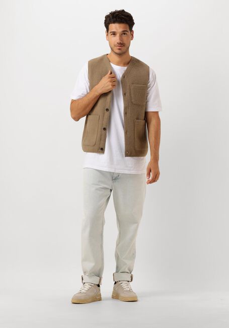 Braune ANERKJENDT Strickjacke AKRASMUS BOILED WOOL - large