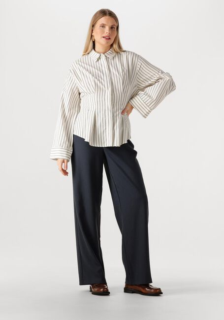 Dunkelblau NEO NOIR Weite Hose EMMETT MELANGE PANTS - large