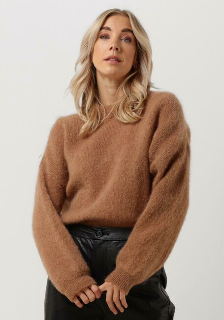 Camelfarbene BELLAMY Pullover CHANTAL - large
