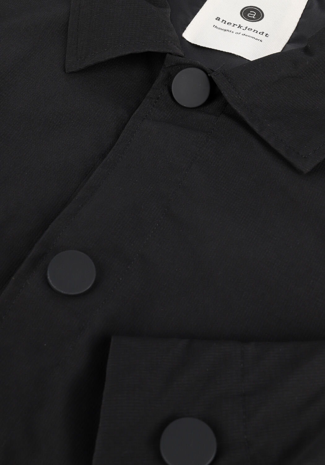 Schwarze ANERKJENDT Jack AKPER NYLON JACKET - large