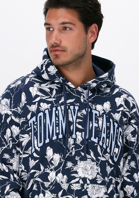Dunkelblau TOMMY JEANS Sweatshirt TJM AOP HOODIE - large