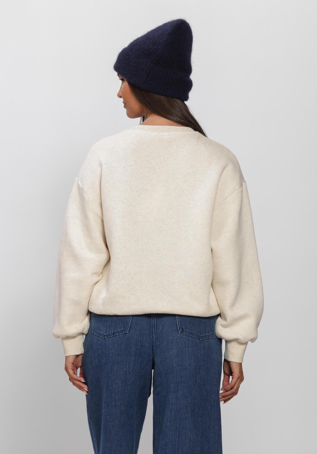 Creme BY-BAR Sweatshirt LILI PATCHWORK SWEATER - large