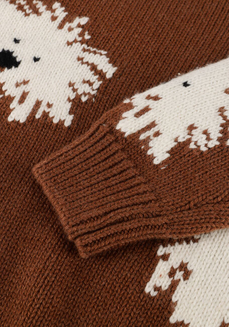 Braune Sproet & Sprout Pullover SWEATER INTARSIA DOGS - large