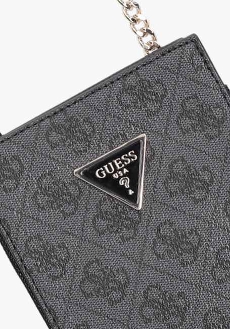 Graue GUESS Umhängetasche CORDELIA LOGO CHIT CHAT - large