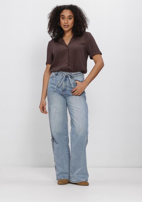 Braune OBJECT Blusen OBJSANNE S/S RE SHIRT - large