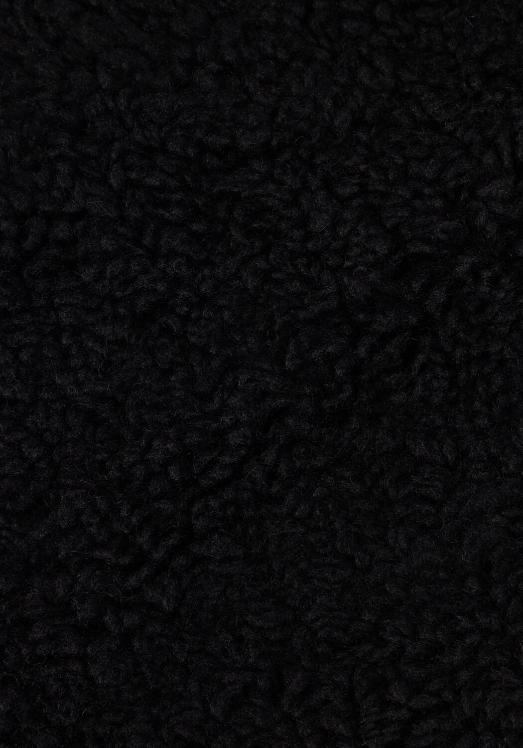 Schwarze NOTRE-V Teddy-Jacke TEDDY COAT LONG - large