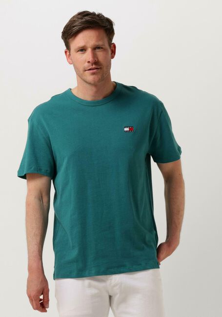 Grüne TOMMY JEANS T-shirt TJM REG BADGE TEE EXT - large