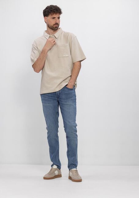 Beige PURE PATH Polo-Shirt STRUCTURED POLO - large