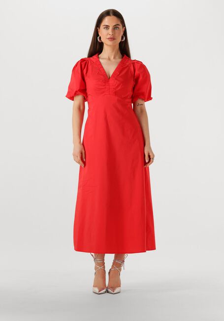 Rote NEO NOIR Maxikleid ILLANA POPLIN DRESS - large