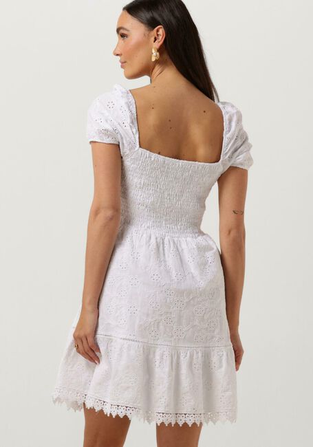 Weiße GUESS Minikleid SS CLIO FLARE MIDI DRESS - large