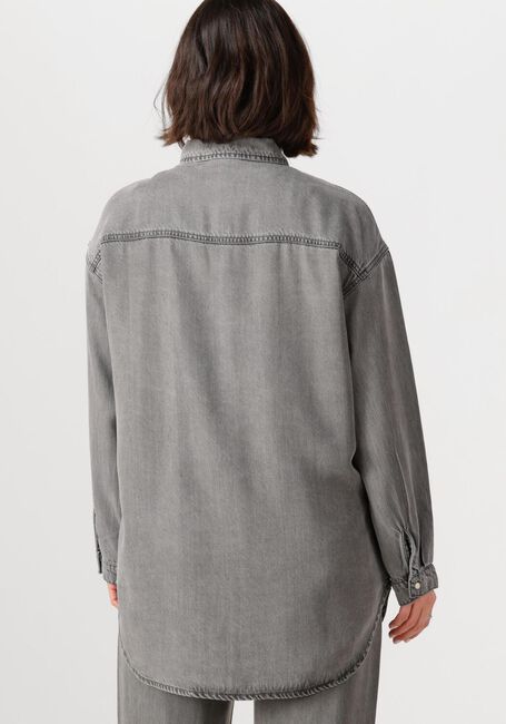 Graue OBJECT Blusen OBJFRAME L/S LO SHIRT - large