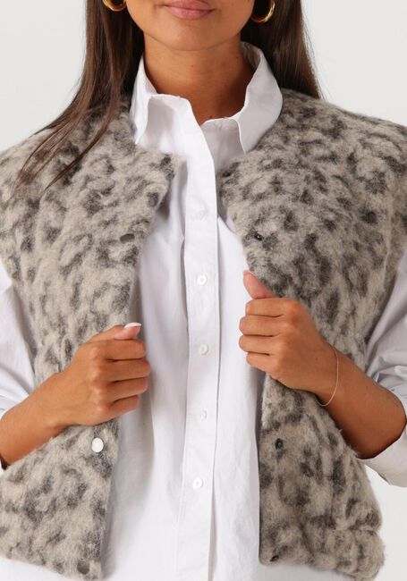 Mehrfarbige/Bunte BY-BAR Gilet MAGGIE SLEEVELESS LEO JACKET - large