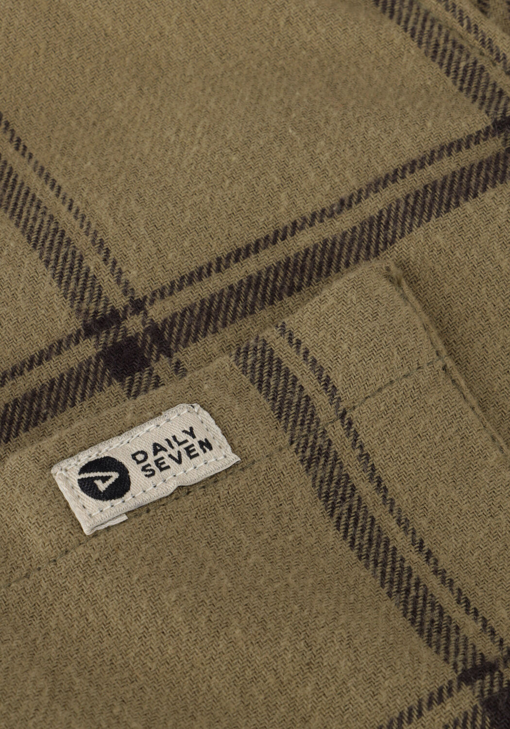 Beige DAILY7 Casual-Oberhemd SHIRT LONGSLEEVE CHECK FLANEL - large