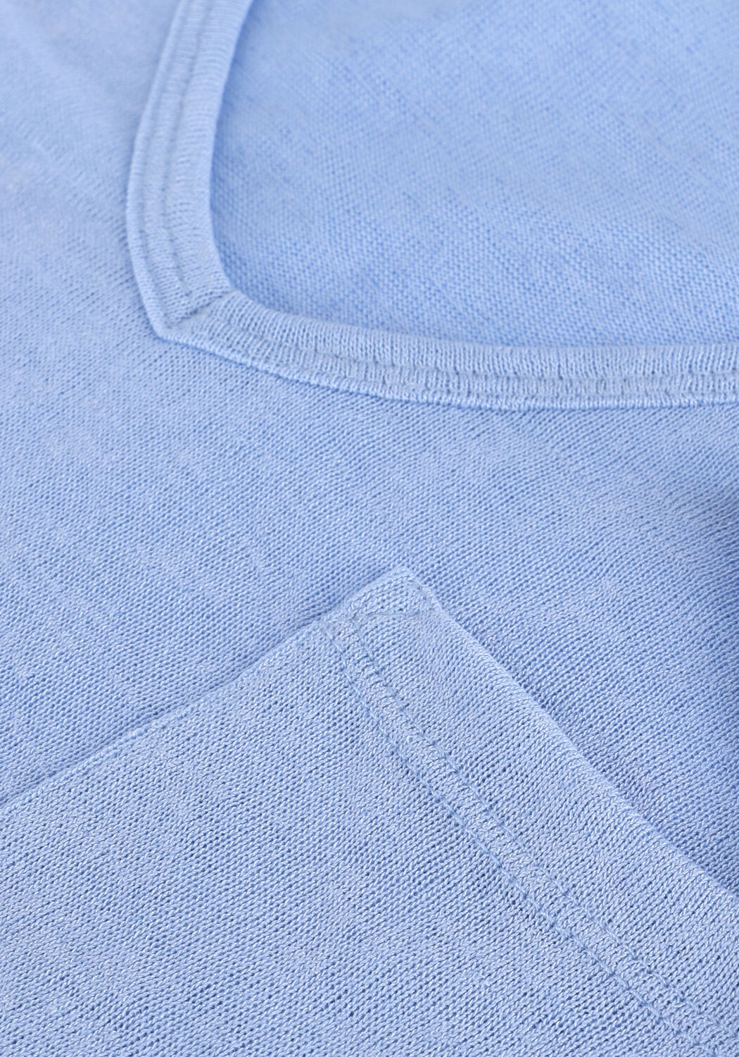 Blaue OBJECT T-shirt OBJETESSI SLUB S/S V-NECK NOOS - large