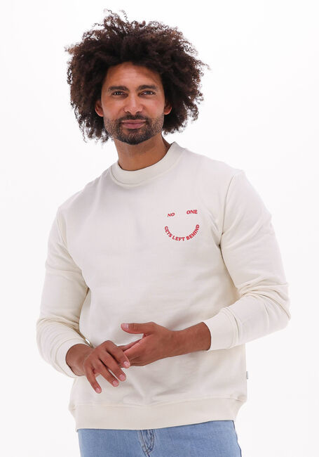 Nicht-gerade weiss WOODBIRD Sweatshirt HACE NEVER CREW - large