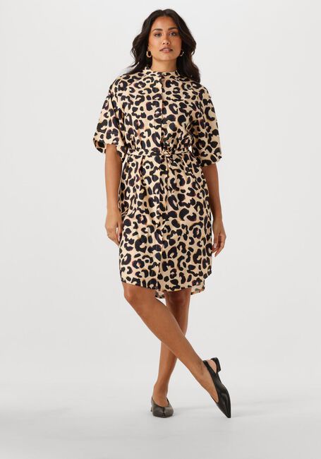 Mehrfarbige/Bunte ANOTHER LABEL Minikleid DENICE ANIMAL DRESS S/S - large