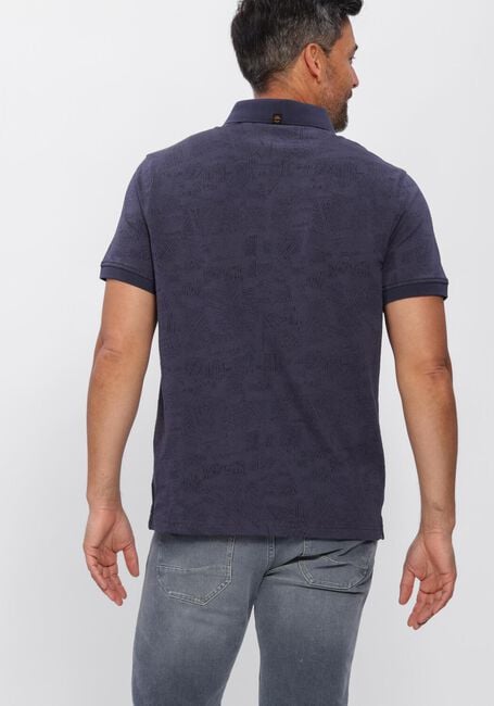 Blaue PME LEGEND Polo-Shirt JACQUARD JERSEY - large