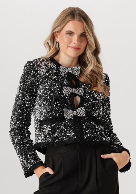 Schwarze Y.A.S. Strickjacke YASBOW LS JACKET - large