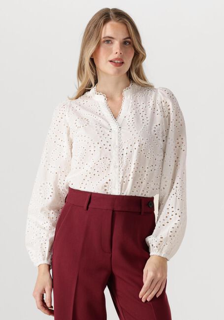 Weiße CO'COUTURE Blusen GISELLECC ANGLAISE V-SHIRT - large