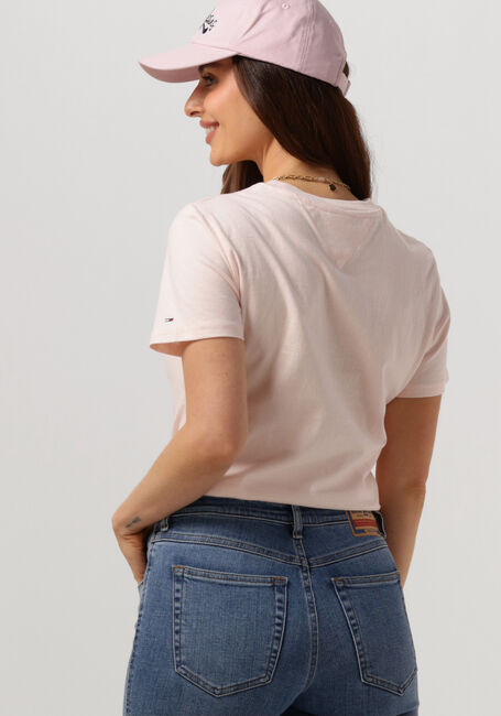 Hell-Pink TOMMY JEANS T-shirt TJW REG COLOR SERIF LINEAR SS - large