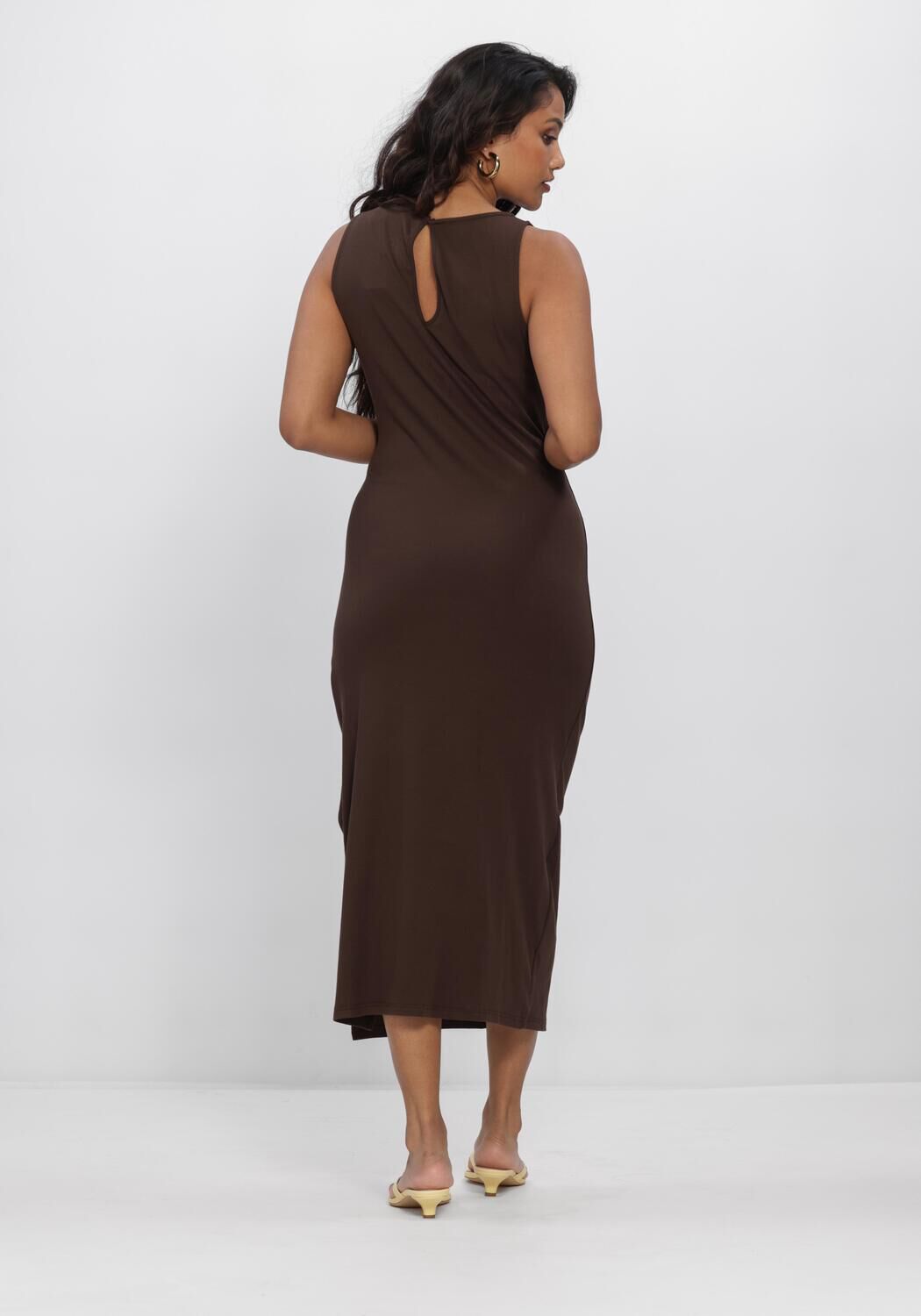 Braune GRACE & MILA Maxikleid SS26210012 - large