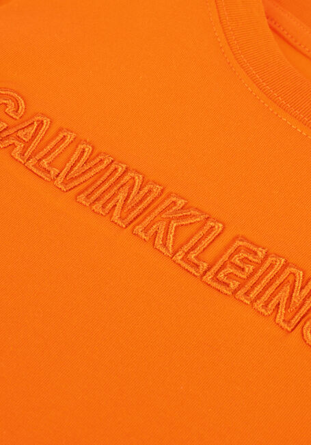 Orangene CALVIN KLEIN T-shirt RAISED EMBRO LOGO T-SHIRT - large