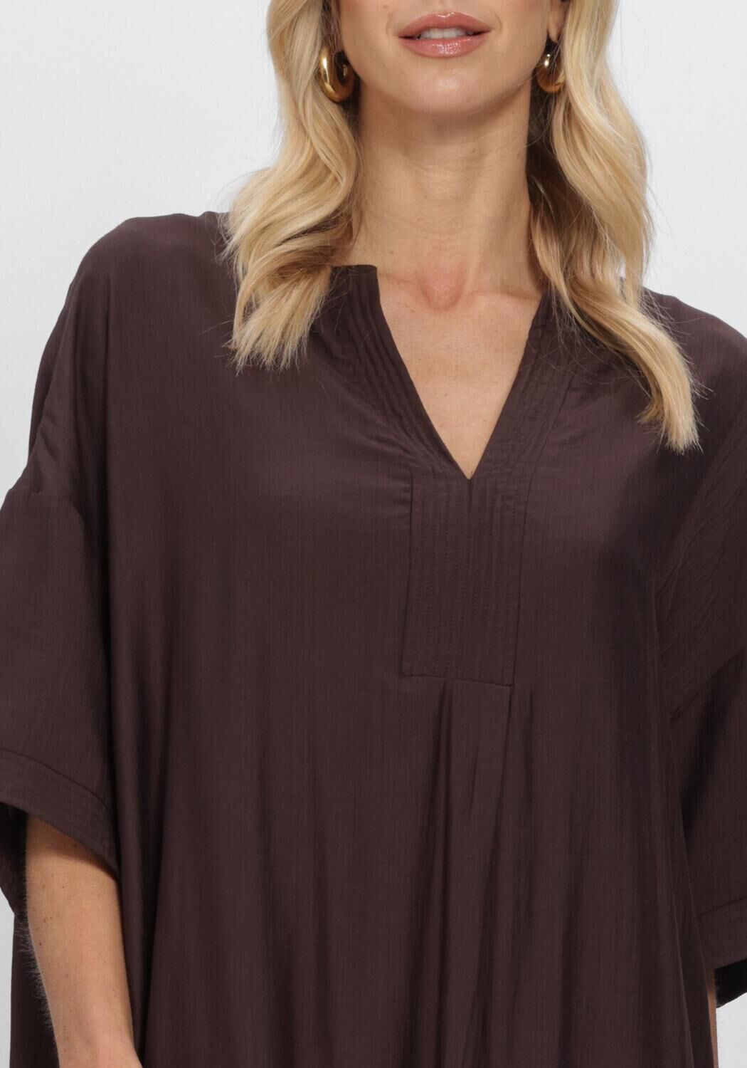 Braune CO'COUTURE Maxikleid HERACC TUNIC V-DRESS - large