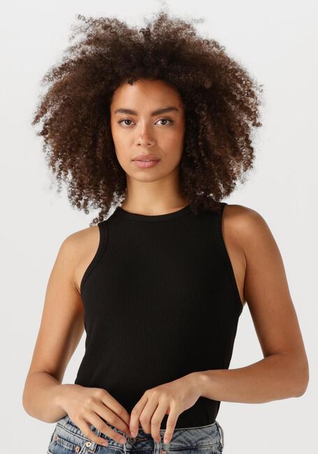 Schwarze SELECTED FEMME Top SLFANNA O-NECK TANK TOP - large