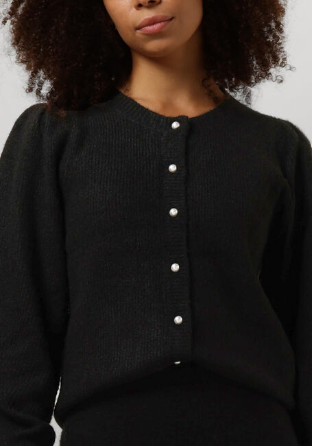Schwarze NEO NOIR Strickjacke NUNA KNIT CARDIGAN - large