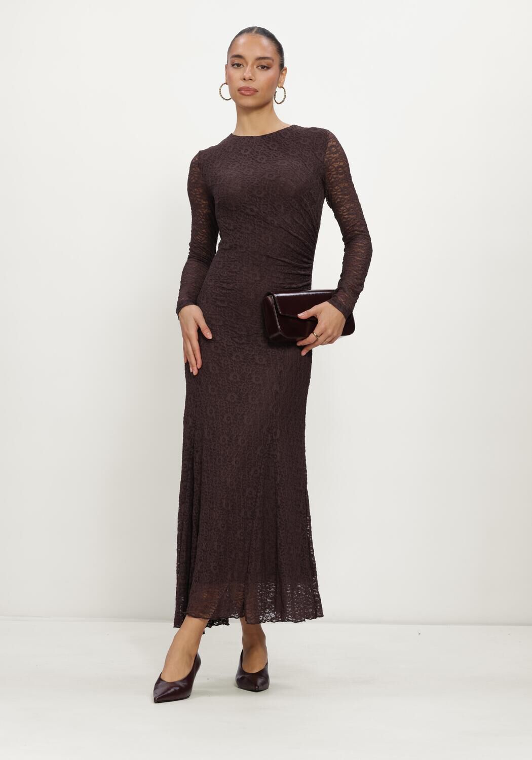 Braune GRACE & MILA Maxikleid BIANCA - large