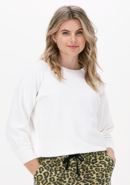 Wei&szlig;e LEON & HARPER Sweatshirt SALLY JC55 PLAIN - large