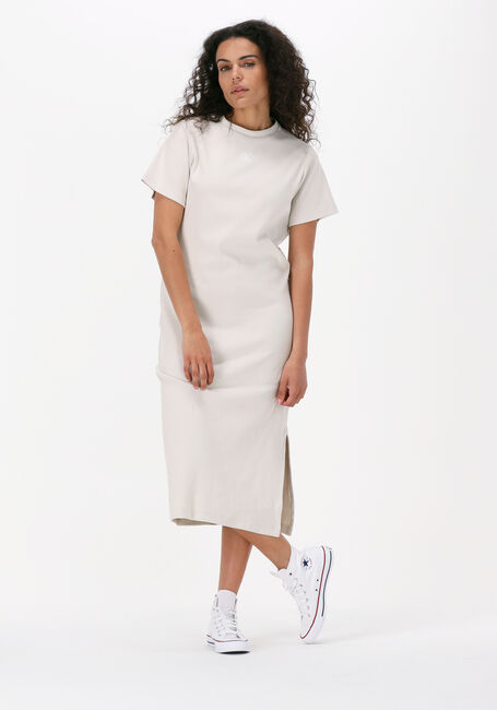 Nicht-gerade weiss CALVIN KLEIN Midikleid CK RIB LONG T-SHIRT DRESS | Omoda