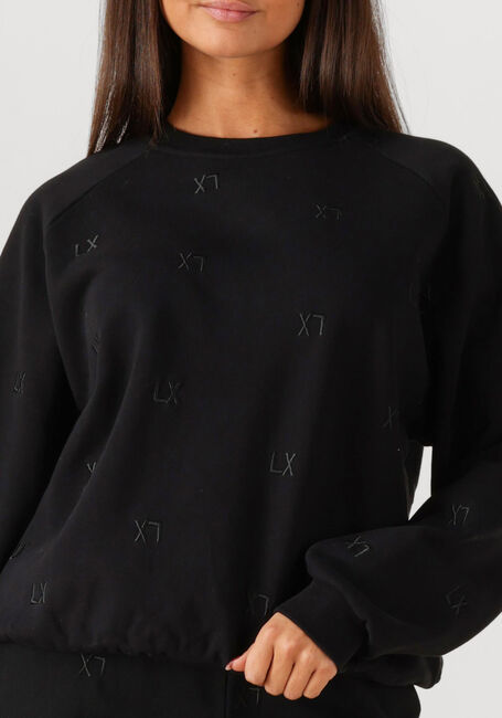 Schwarze ALIX THE LABEL Sweatshirt KNITTED LOGO SWEATER - large