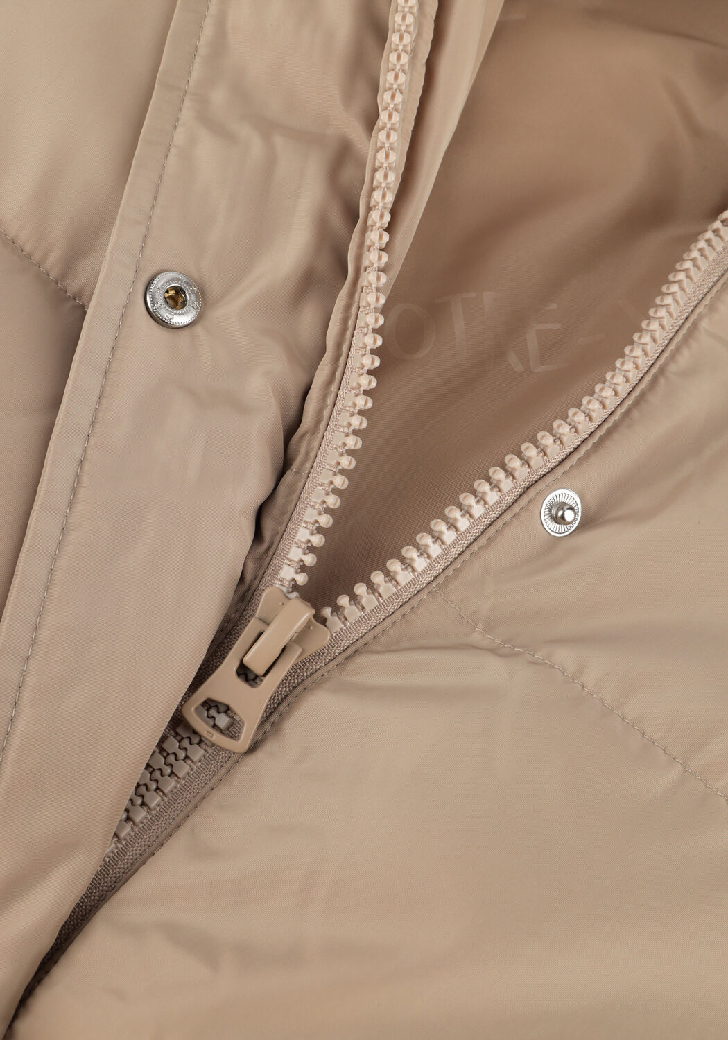 Sand NOTRE-V Wattierte Jack PUFFER COAT LONG - large