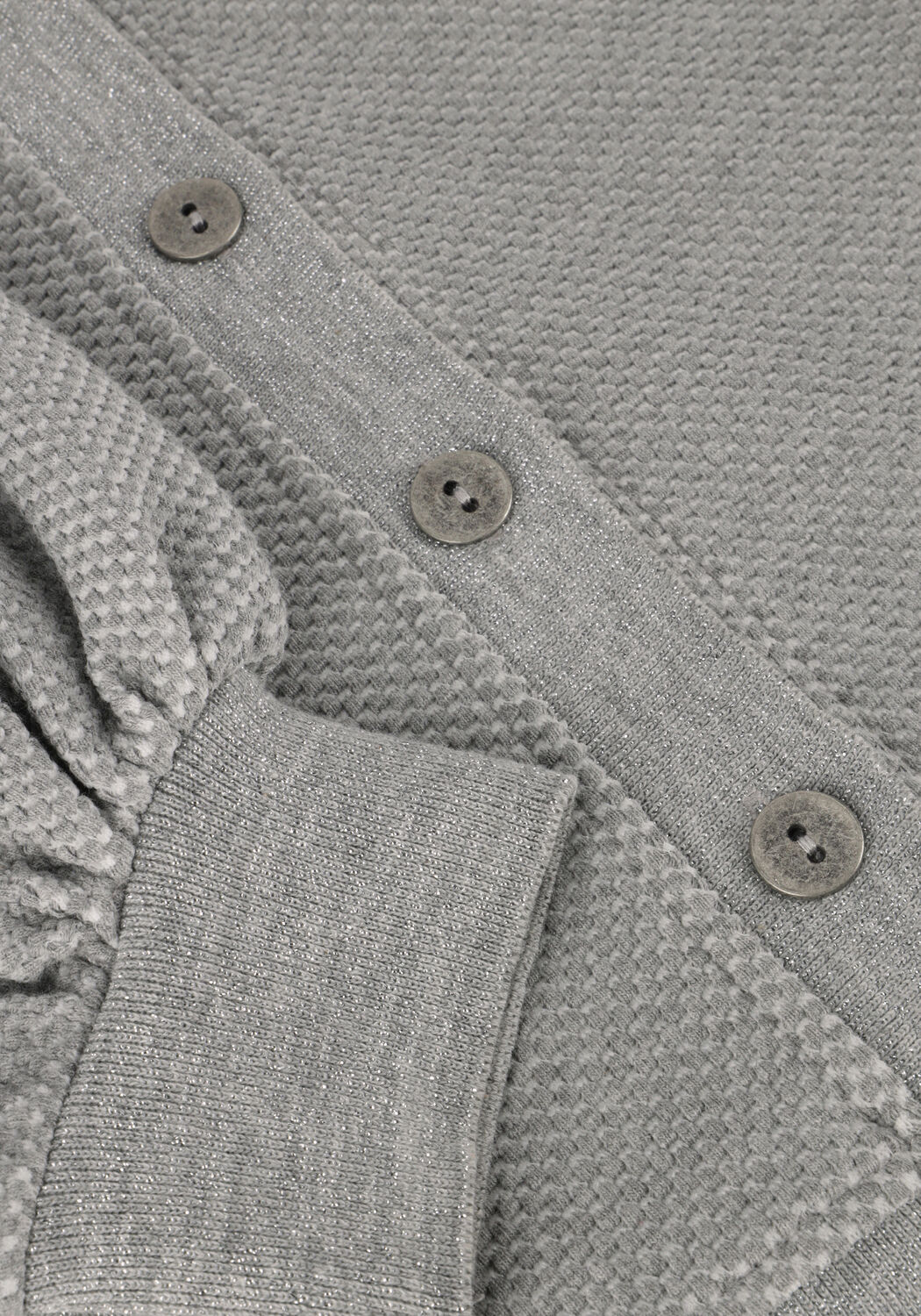 Wei&szlig;e SUMMUM Strickjacke 3/4 SLEEVE CARDIGAN NEW WAFFLE - large