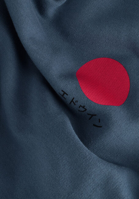 Blaue EDWIN Sweatshirt JAPANESE SUN HOODIE SWEAT HEAVY FELPA - large