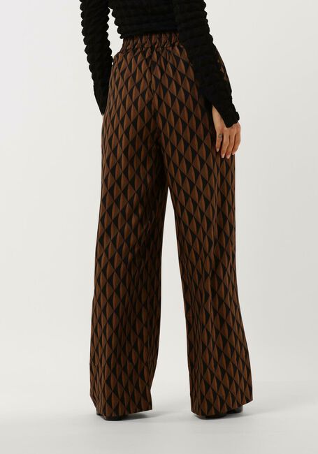 Braune GESTUZ Weite Hose LITHILDE HW PANTS - large