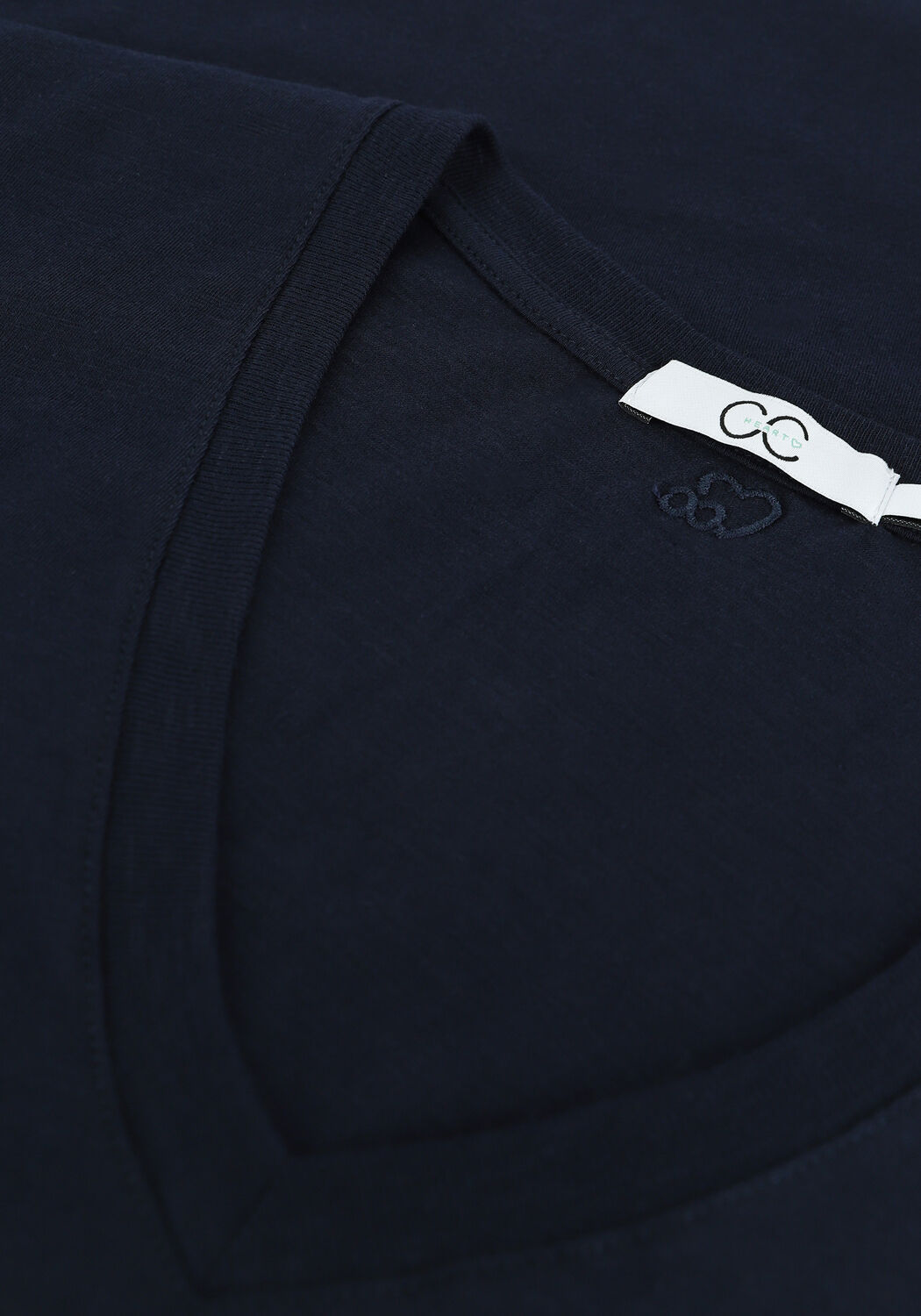 Dunkelblau CC HEART T-shirt BASIC V-NECK TSHIRT - large