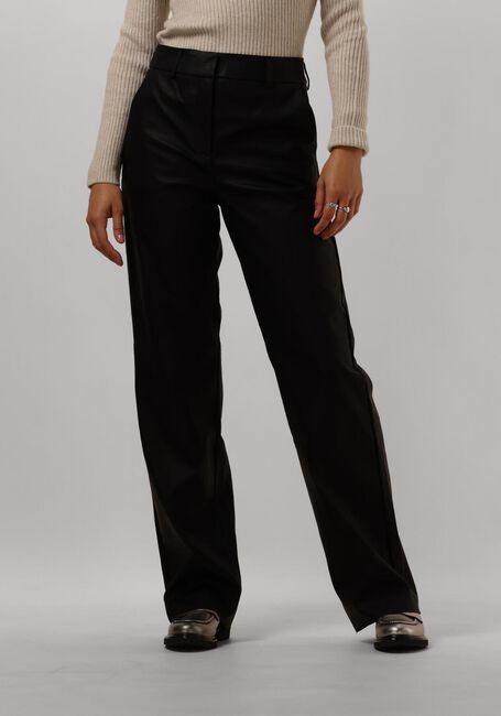 Schwarze MINUS Hose TASJA MID WAIST PU PANT - large