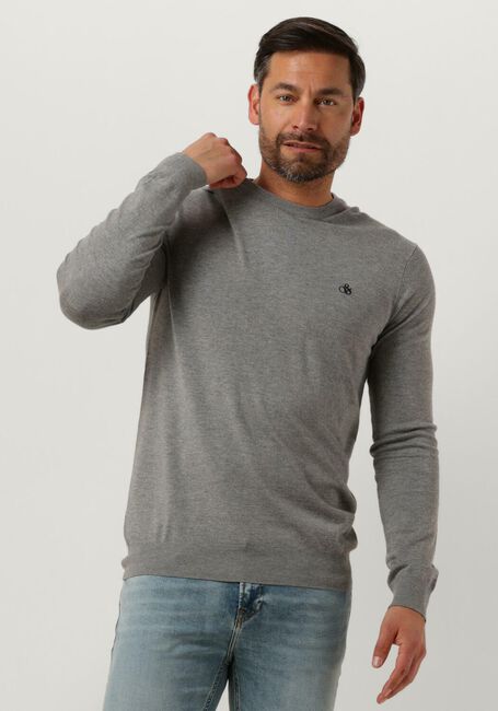 Graue SCOTCH & SODA Pullover ESSENTIALS - CLASSIC CREWNECK PULLOVER - large