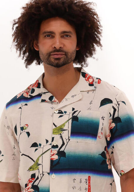 Nicht-gerade weiss EDWIN Casual-Oberhemd HIROSHIGE SHIRT SS - large